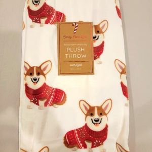 Corgi Christmas Blanket